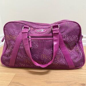 Foxy Jeans Purple Monogram Duffle Bag